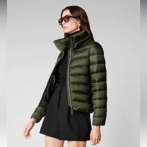 Save The Duck WOMEN'S ELSIE PUFFER JACKET IN PINE GREEN (size 4/ l/xl)